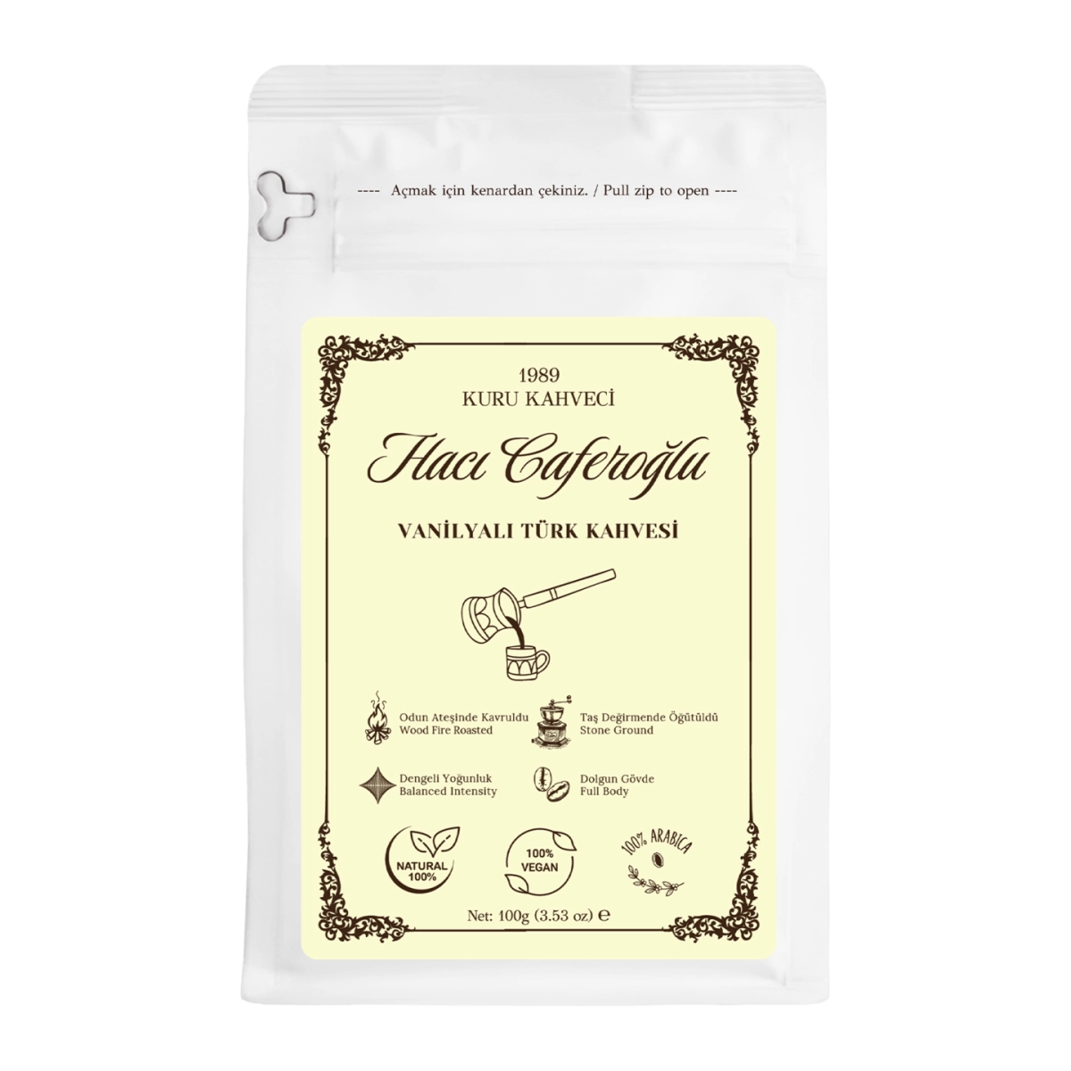 Vanilyalı Türk Kahvesi - 100g