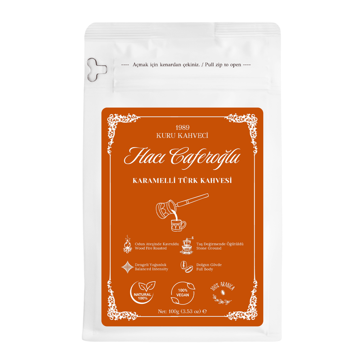 Karamelli Türk Kahvesi - 100g