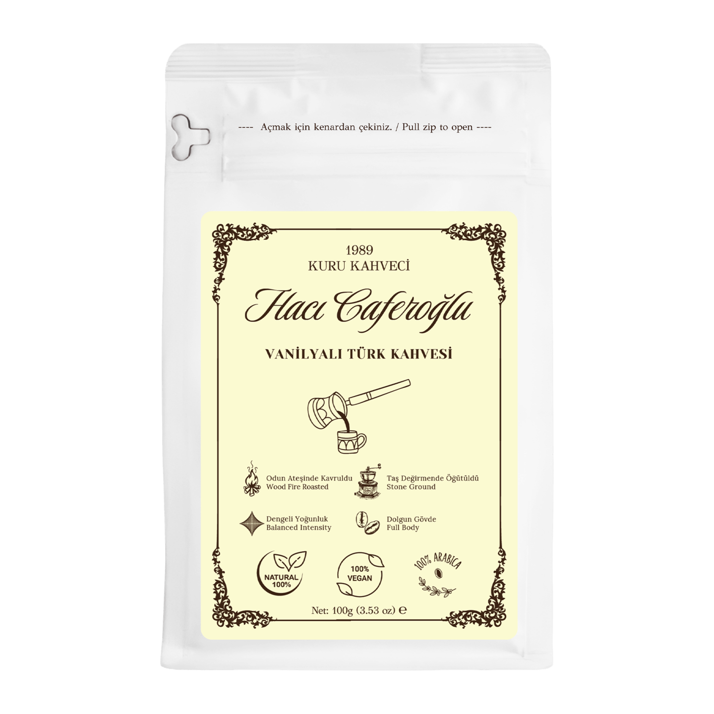 Vanilyalı Türk Kahvesi - 100g